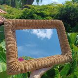 VINTAGE RATTAN MIRROR