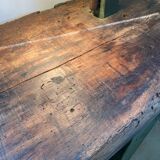 Carpenter's workbench with lamp, trade furniture