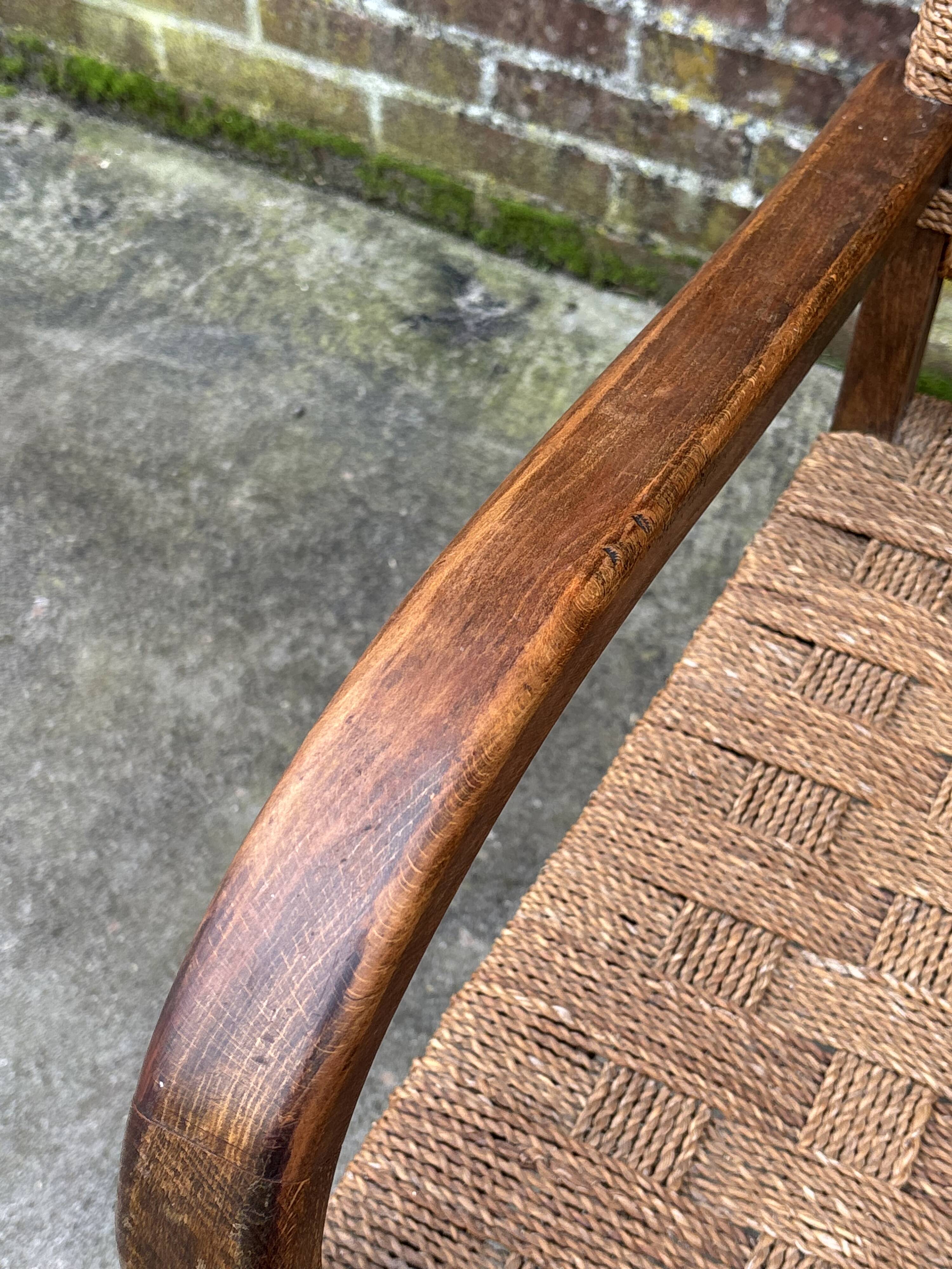 Bauhaus rope chair easy chair Erich Dieckmann style