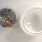 Ceiling lamp or wall lamp in opaline glass, 60s/70s
