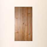 Coffre scandinave en bois avec poignées en fer