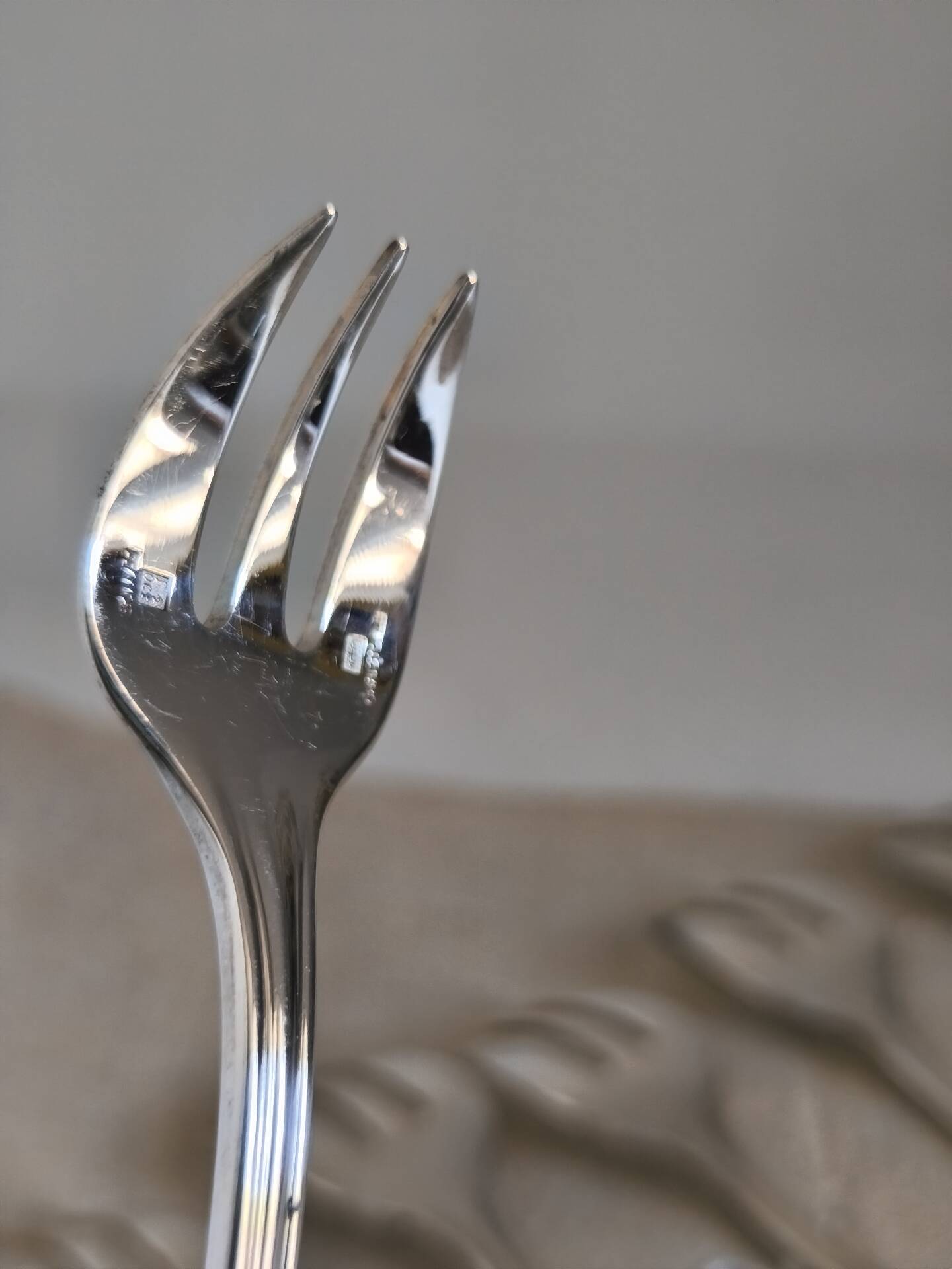 Set of 6 cake forks Christofle model Albi