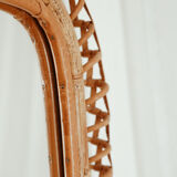 Rattan mirror vintage