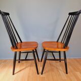 Set of 4 scandinavian teak chairs 60s