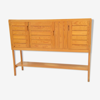 High sideboard Gautier Delaye 1970s-1980 minimalist Nordic