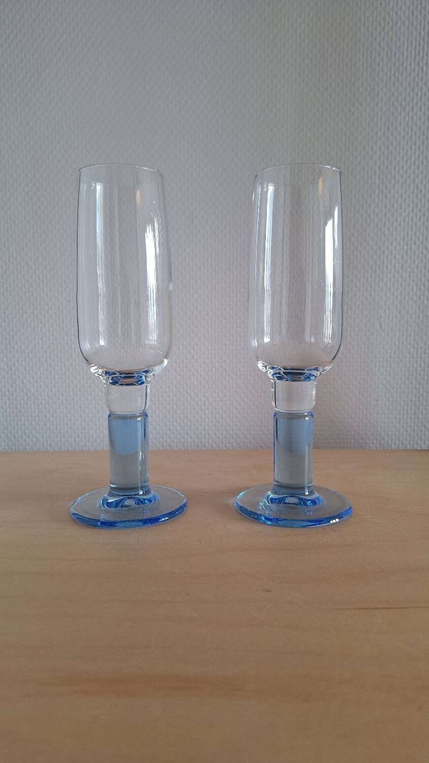 2 champagne glasses, Bormioli Rocco