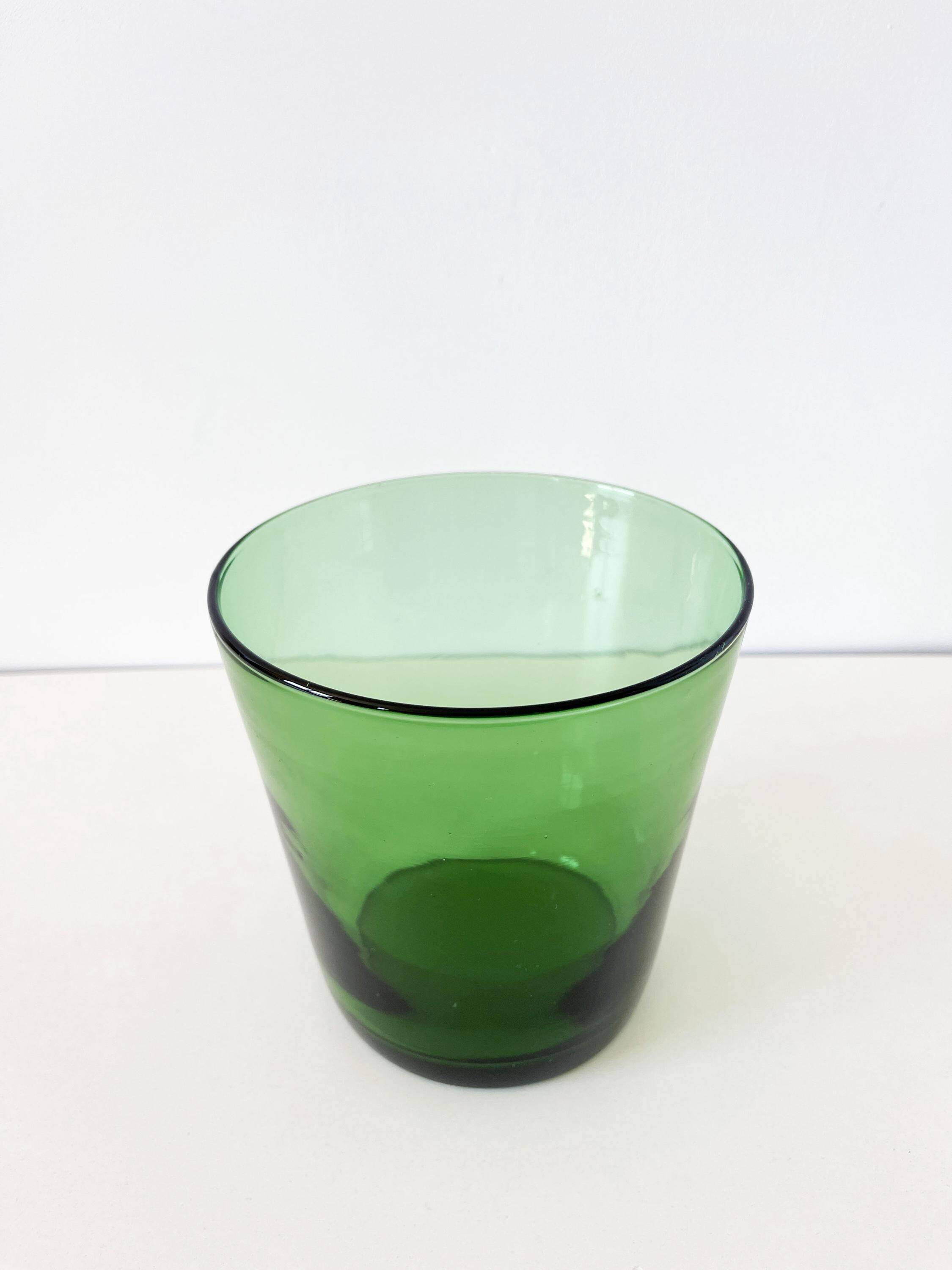 Blown glass plant pot, Empoli, Italy, 1960