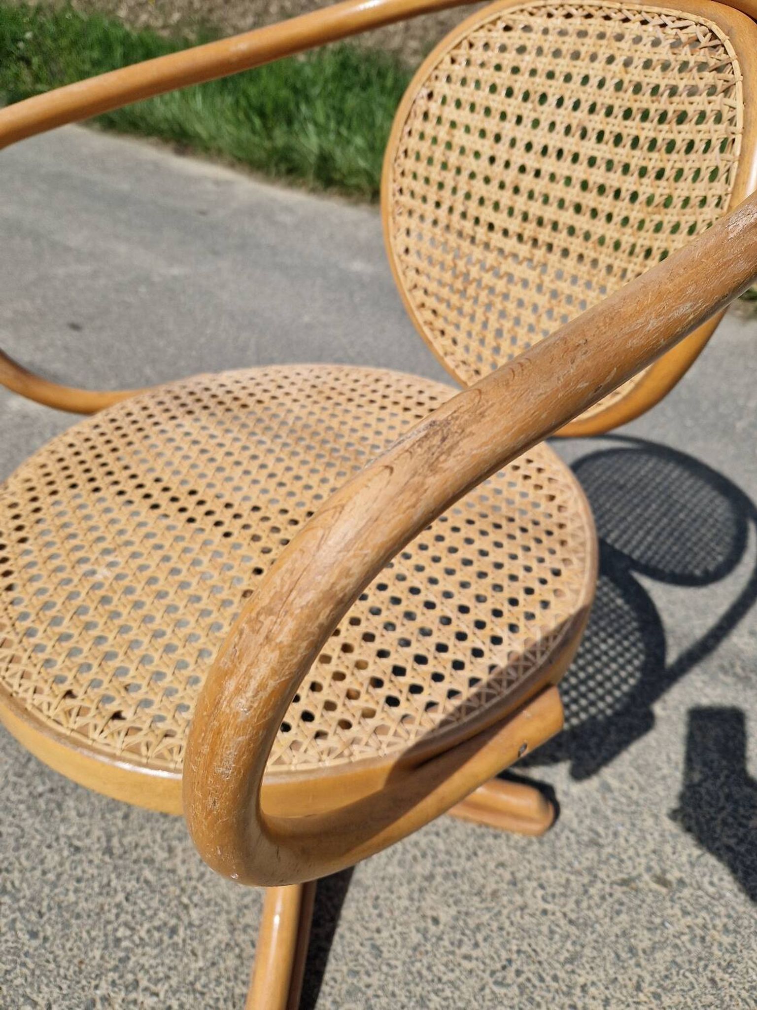 Thonet 5501 curved wood armchair