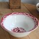 Vintage earthenware salad bowl from Digoin Sarreguemines, model Odette.