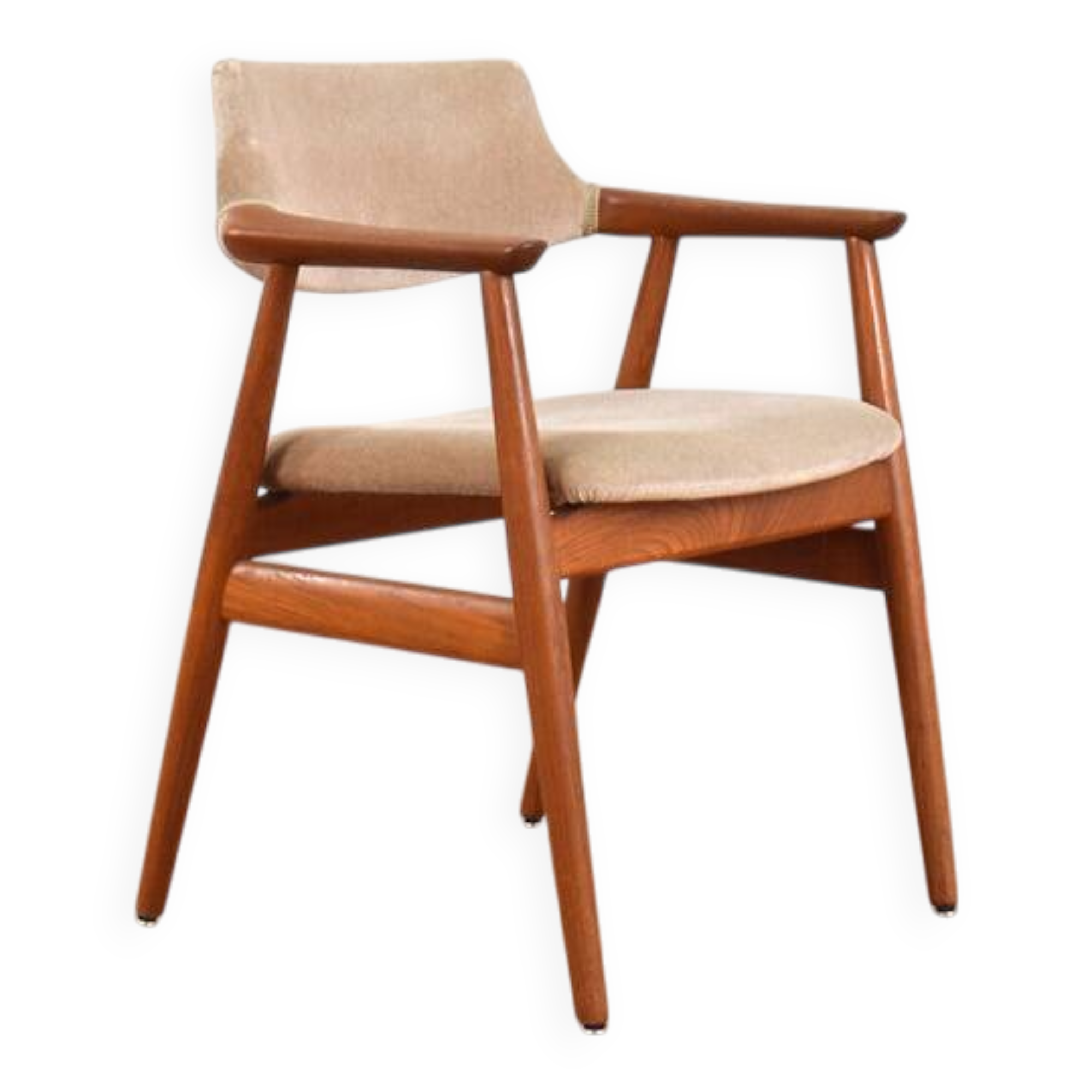 Mid-Century Danish Teak Armchair by Svend Åge Eriksen for Glostrup, 1960s.