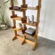 Bookcase on solid beech legs from the 80s