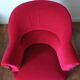 Lot de 2 fauteuils crapauds en velours rouge