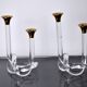 Pair of candle holders Dorothy Thorpe, lucite, 1970