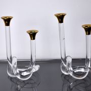 Pair of candle holders Dorothy Thorpe, lucite, 1970