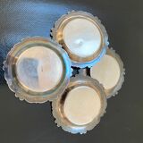 Set of 4 antique silver cups