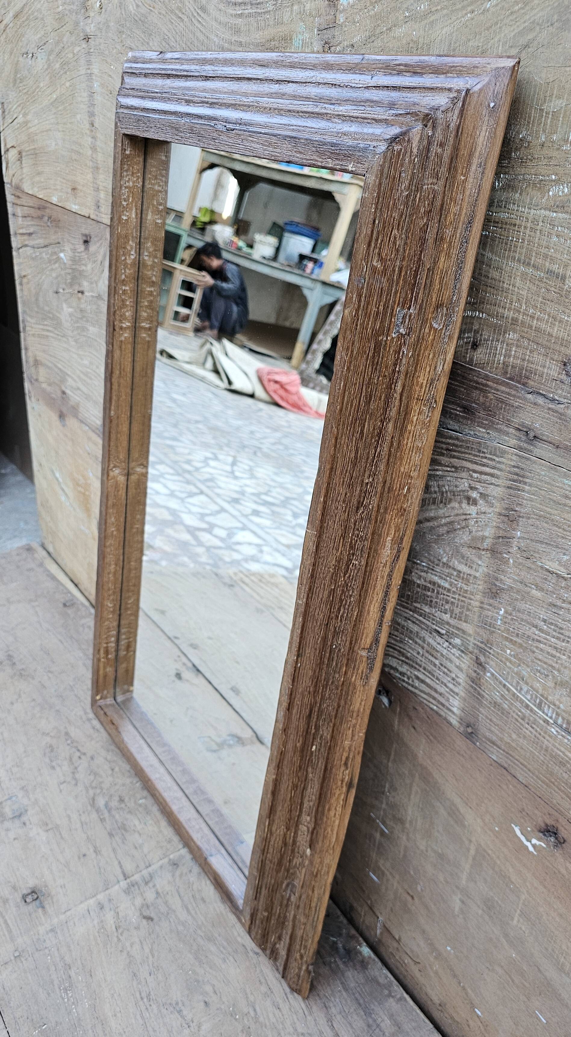 Teak mirror from Burma