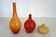 3 glass vases by Johanna Jelinek for Ikea from the 90s.