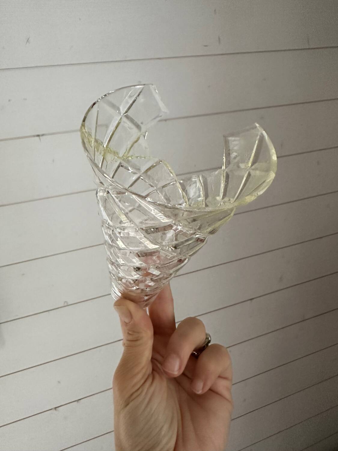 Vintage crystal pendant chandelier