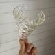 Vintage crystal pendant chandelier