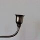 Vintage Pewter 3-Arm Candelabra – Art Deco / Art Nouveau Style