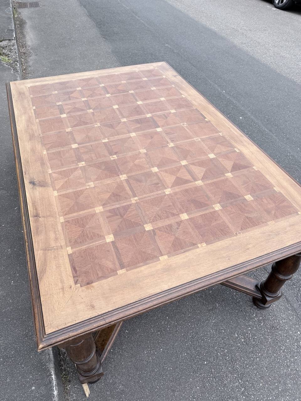 Oak table in Louis XIV style 1900