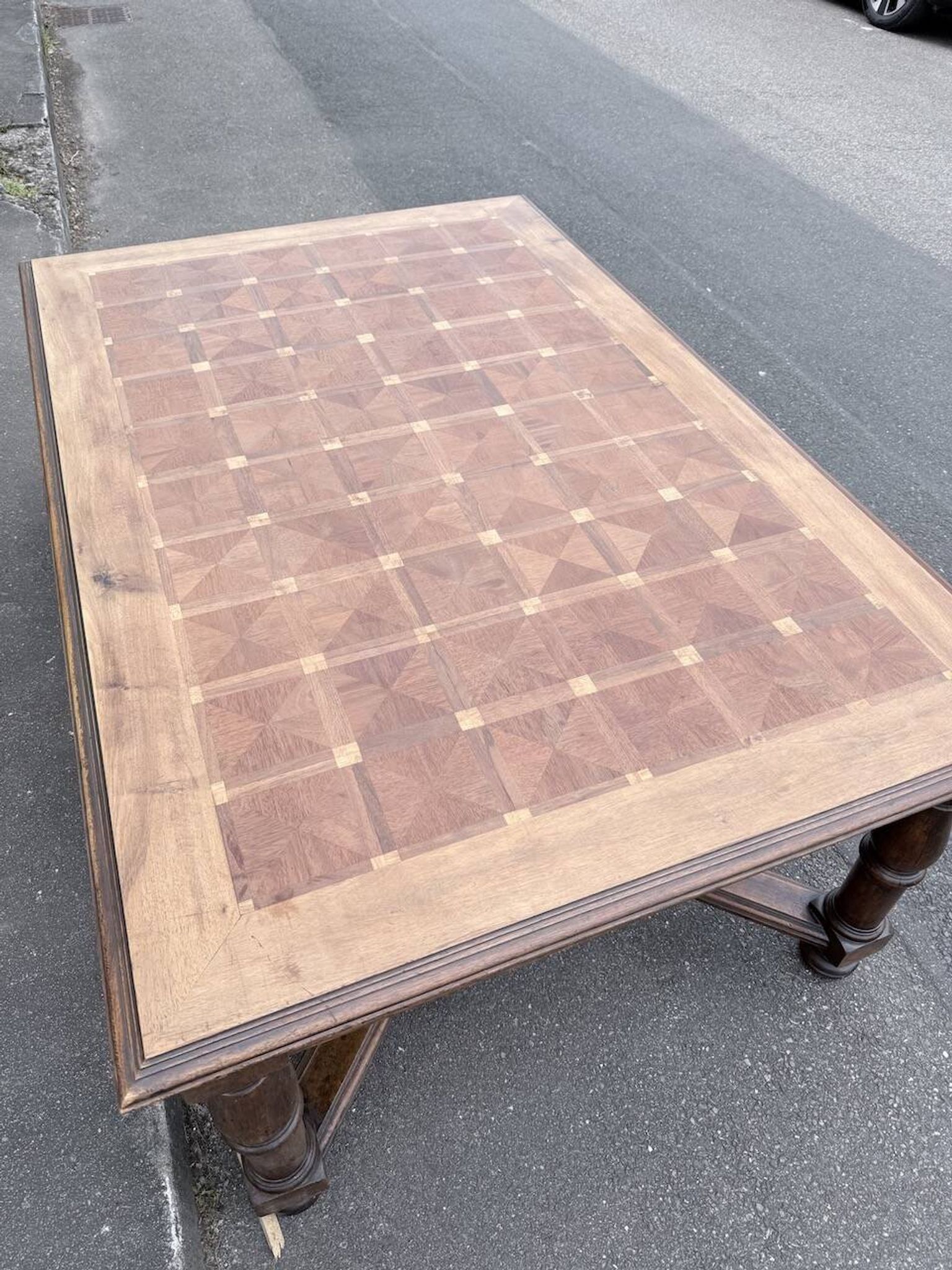 Table chêne style Louis XIV 1900
