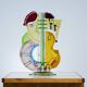 Silvia Vigliaturo fusion multicolour glass sculpture, Murano, iTALY, 1994