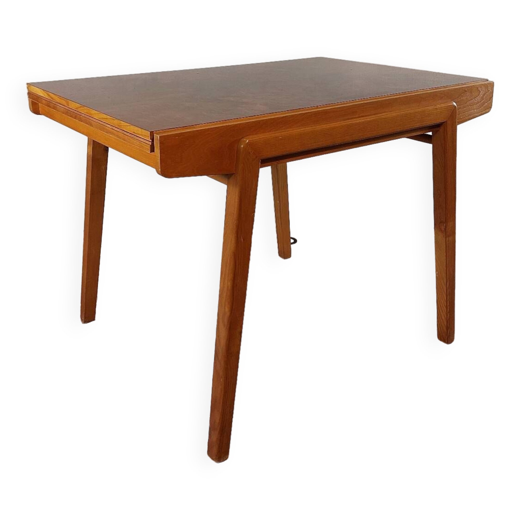 Table extensible en ronce de noyer, Vintage Tchèque 1960s