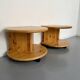 Side table, end table X2, solid pine, 1970s design.