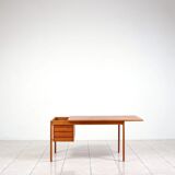 Teak writing desk by Peter Lovig Nielsen for Løvig