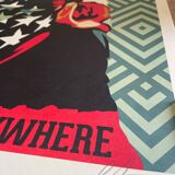Shepard fairey (obey), american range, signed and dated offset lithograph