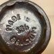 Iridescent black flared soliflore vase Thulin Belgium