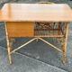 Rattan desk and chair 1960