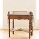 Vintage console hairdresser in walnut, Art Deco Louis Philippe style.