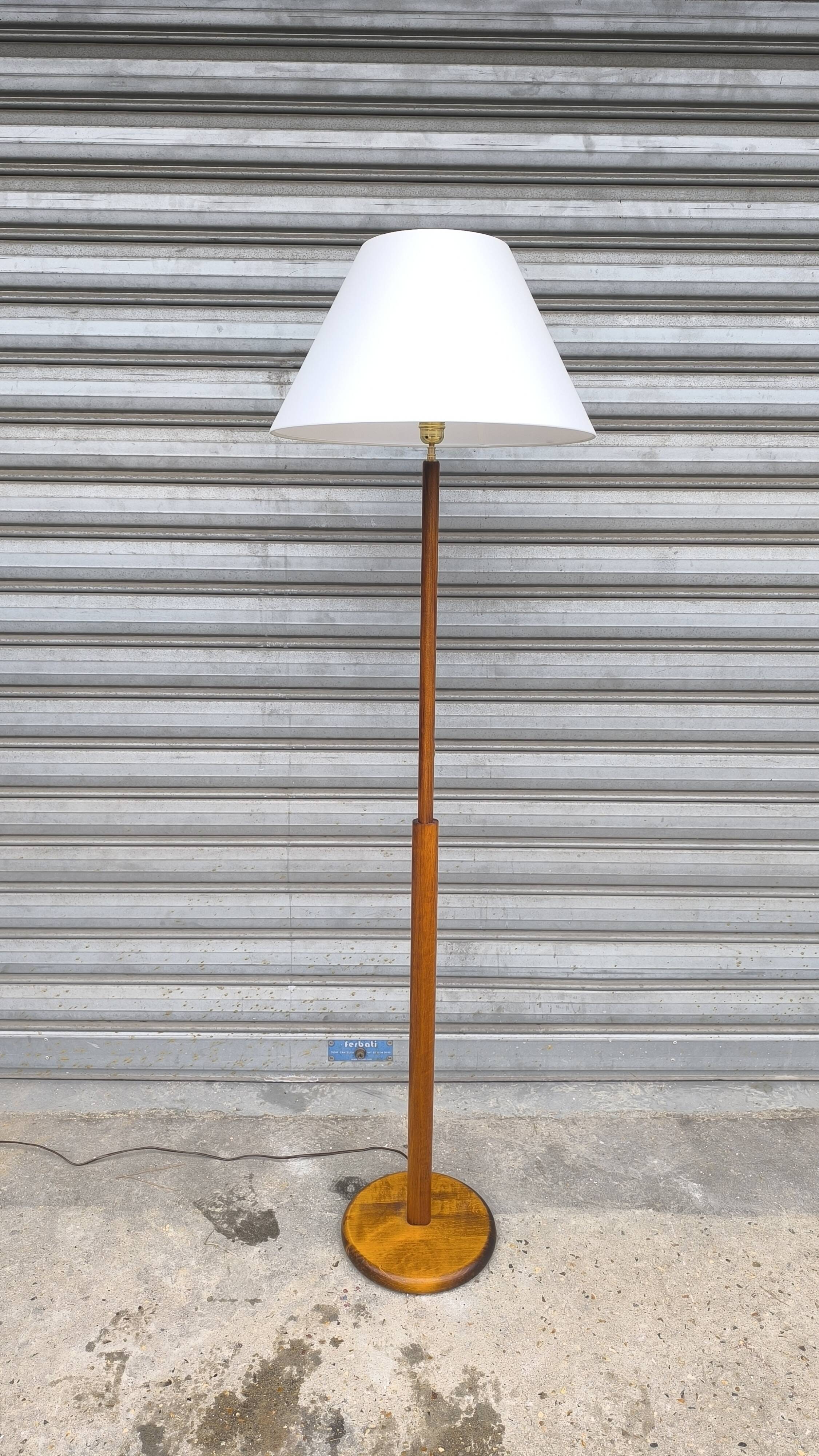 Scandinavian teak floor lamp 1960