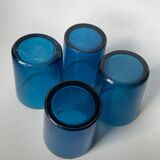 Set of 4 Orrefors Fuga Blue glasses