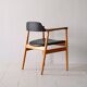 Scandinavian armchair covered in imitation leather