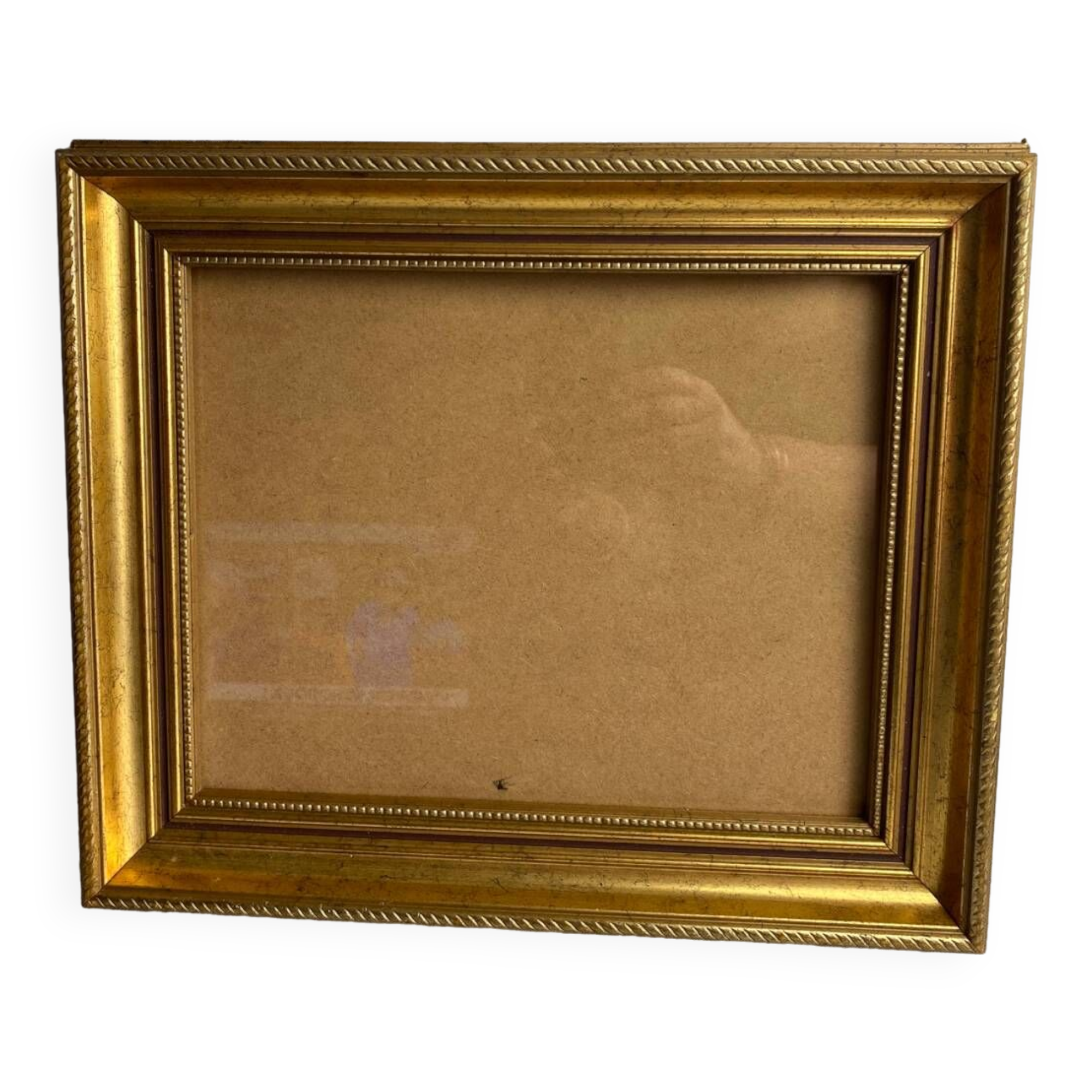 Glazed carved wooden frame