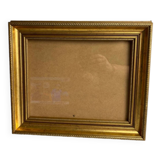 Glazed carved wooden frame