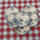 Set of 6 antique ironstone plates