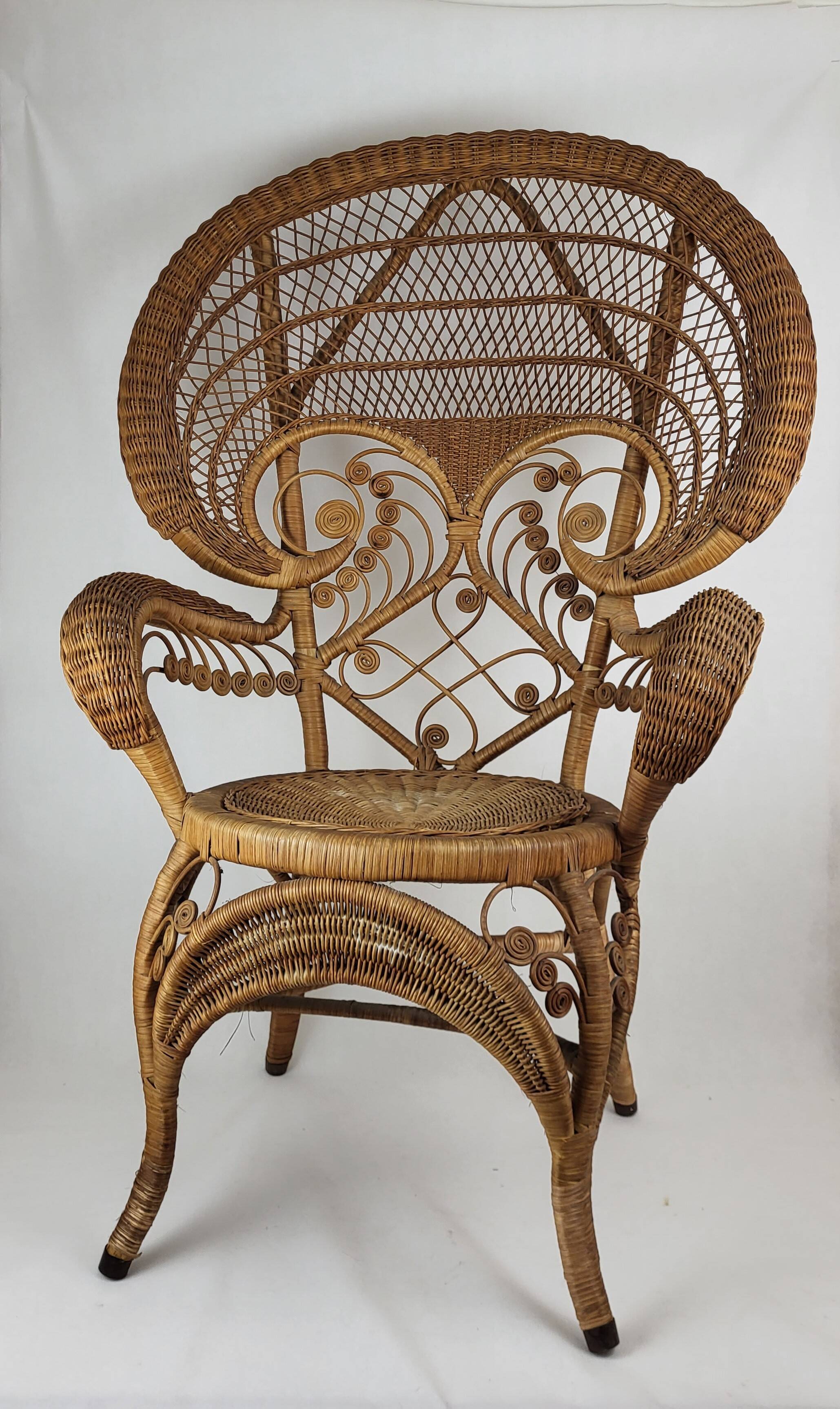 Emmanuelle Peacock Armchair 1960s