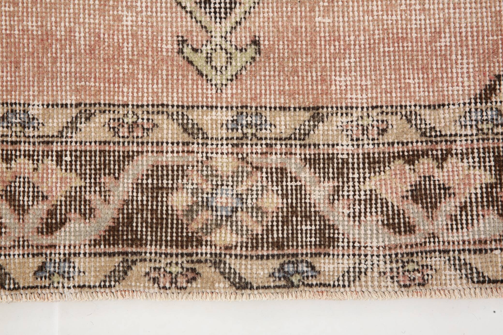 3x12 Pale Red Wool Vintage Persian Runner Rug, 86x379Cm SK 5457