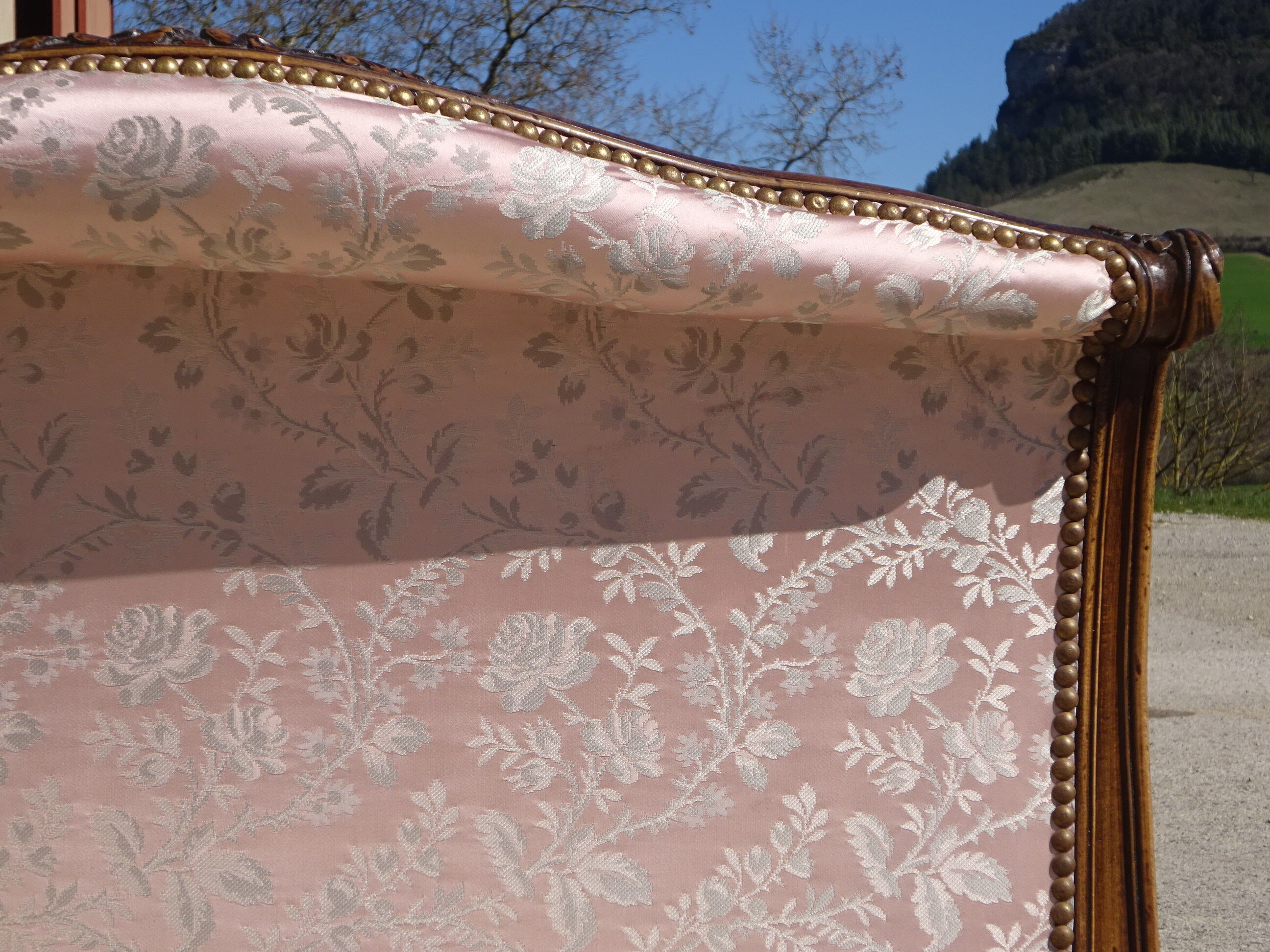 Antique sofa bed, in Louis XV style.