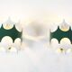 Pair of 1970’s modernist Space Age wall sconces by Doria Leuchten