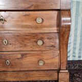 Restoration Walnut Chest of Drawers, 19th Century - Louis Style