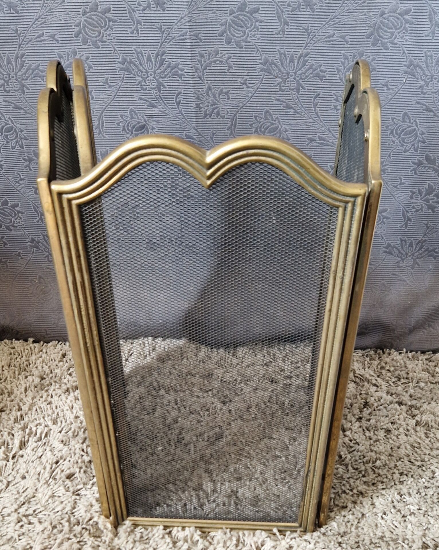 brass fire screen