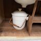 Washbasin furniture from the early 20th century.