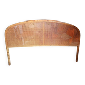 Vintage bamboo, rattan and cane headboard – 140 cm