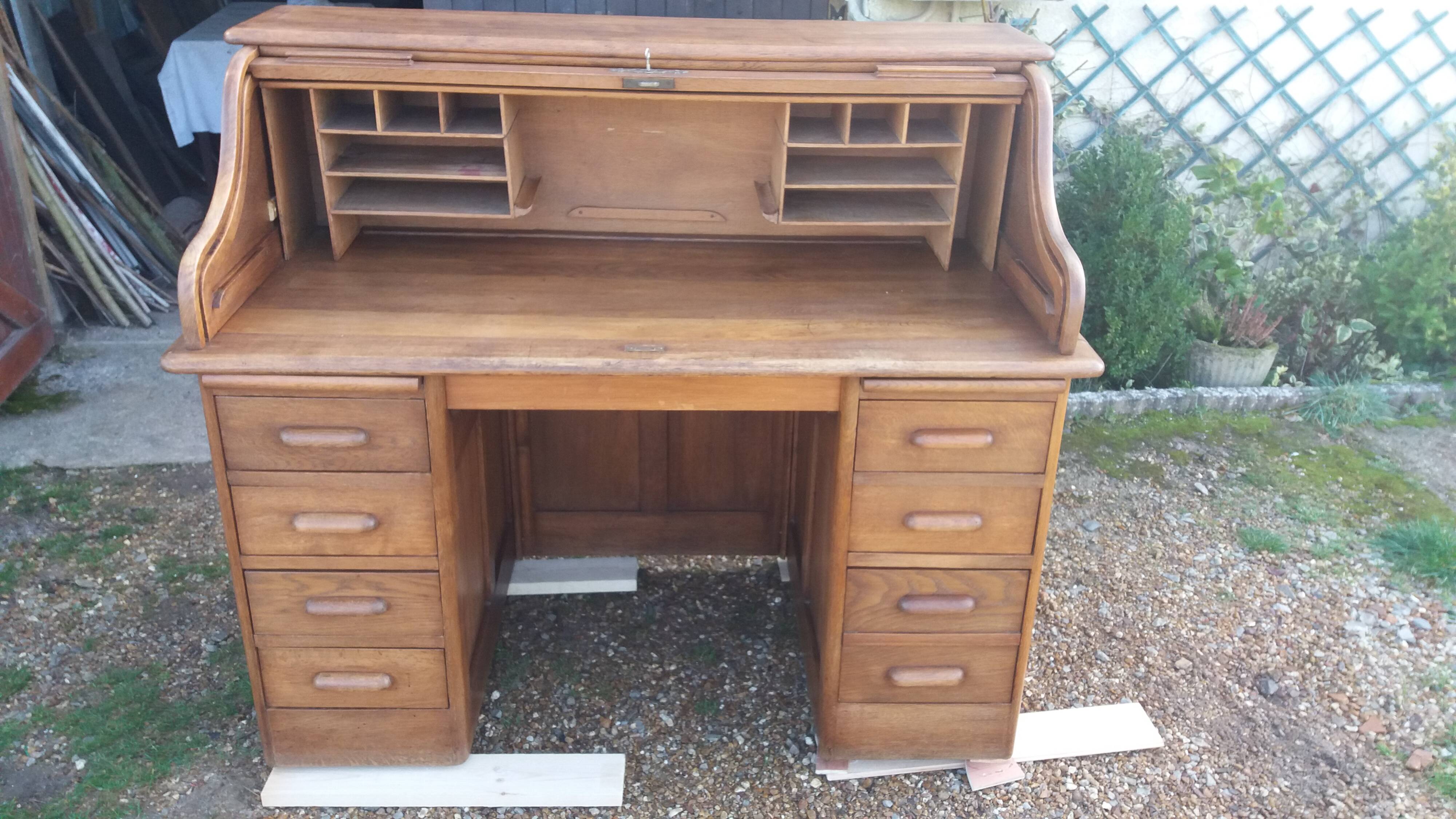 American oak desk