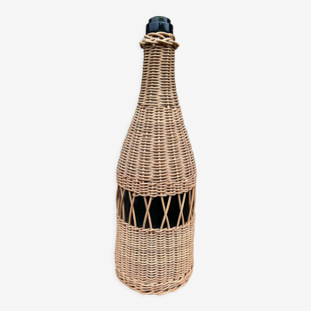 Bouteille ancienne entourage osier